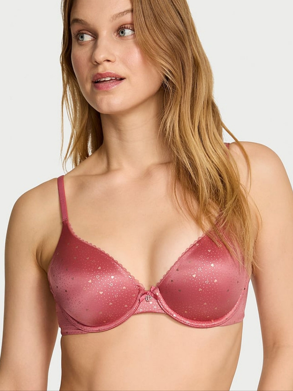 🩷EUC Victoria's Secret Dream Angels Lightly Lined Convertible Demi Bra, Rose